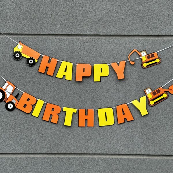 Dây Happy Birthday máy xúc