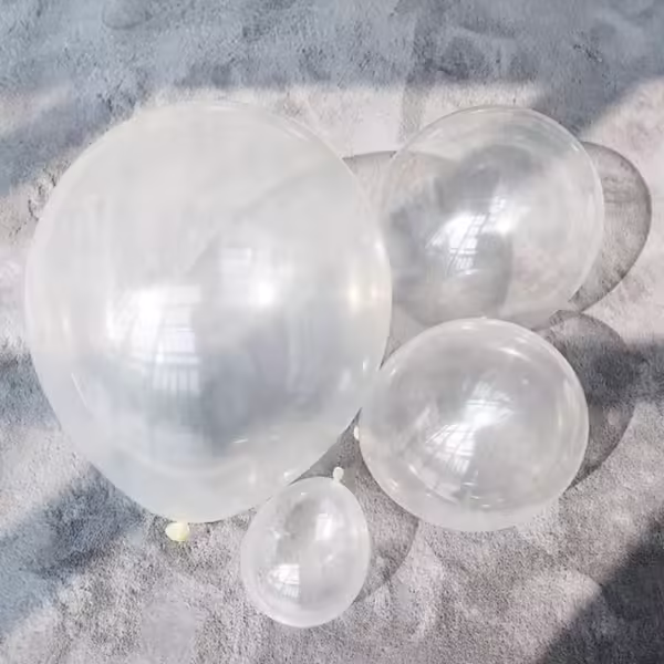 Bong bóng trắng trong suốt size 24inch túi 50 quả