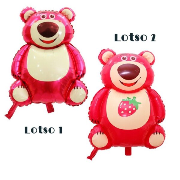 Bong bóng gấu dâu không nhũ