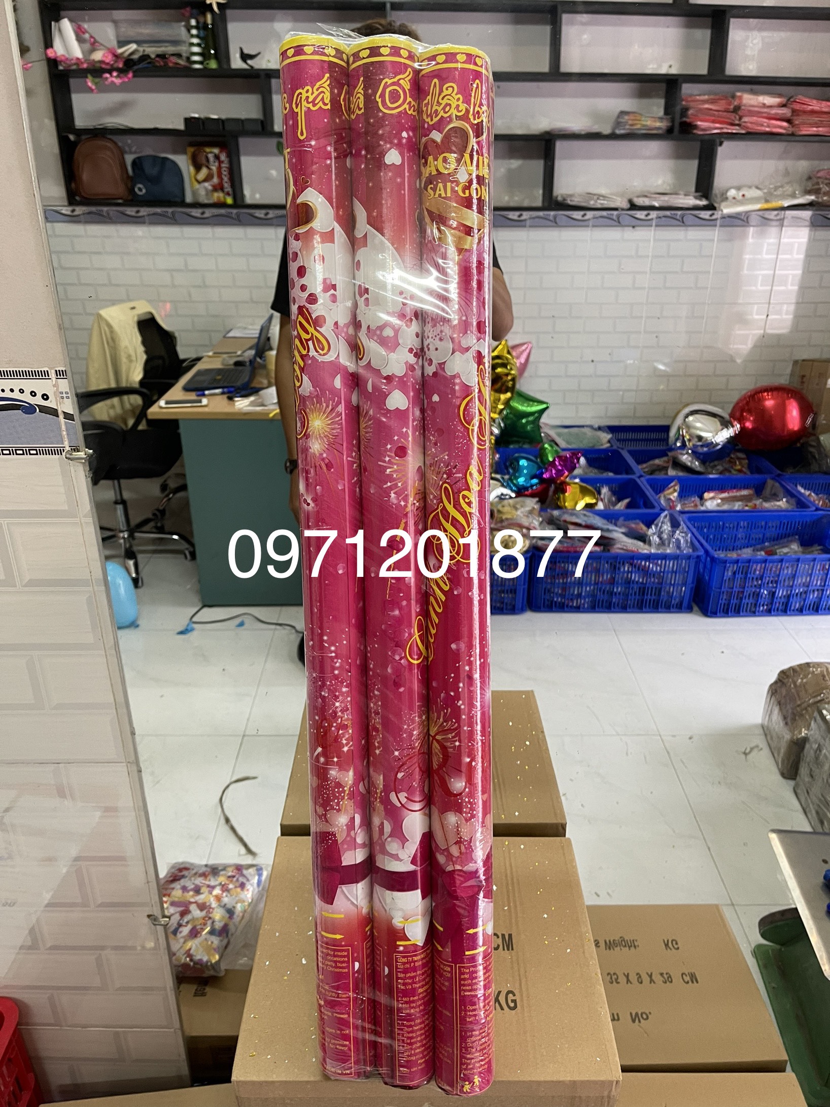 Kim tuyến hoa hồng 8 tấc (lốc 6 cây)