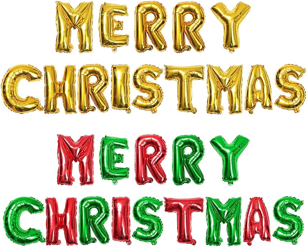 set chữ phao Merry Christmas